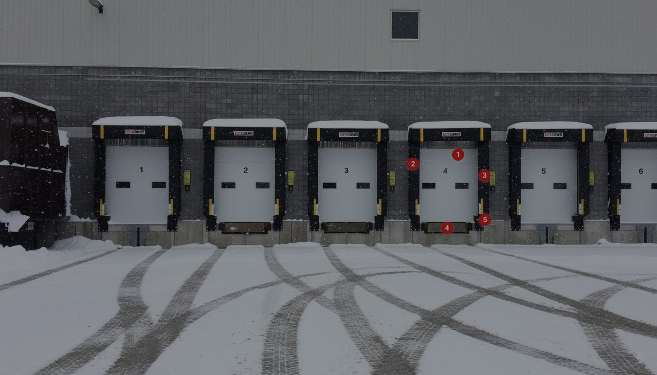 Comment r&eacute;duire les pertes d&rsquo;&eacute;nergie &agrave; votre quai de chargement cet hiver