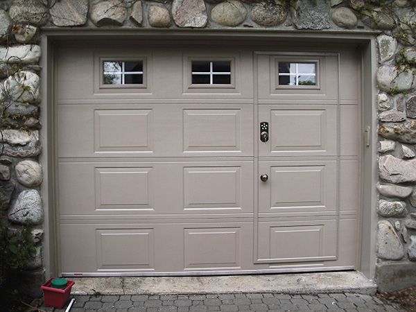 Pedestrian doors for garages