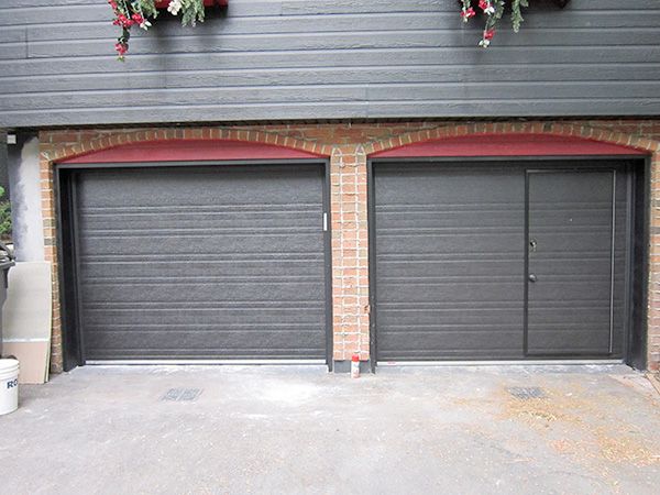 Garage Door With A Man Do You, Diy Pedestrian Door In Garage